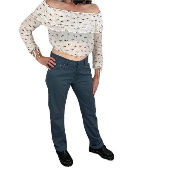 Abercrombie & Fitch Womens Crop Top Size XS White Floral Crepe Off Shoulder Boho - Picture 4 of 10